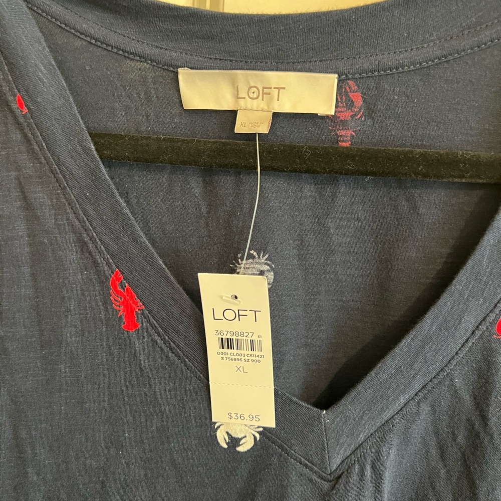 Loft coastal print t shirt. - Picture 3 of 5